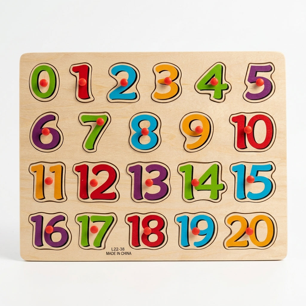 Kids 3D Wooden Number Puzzle Learning Toy