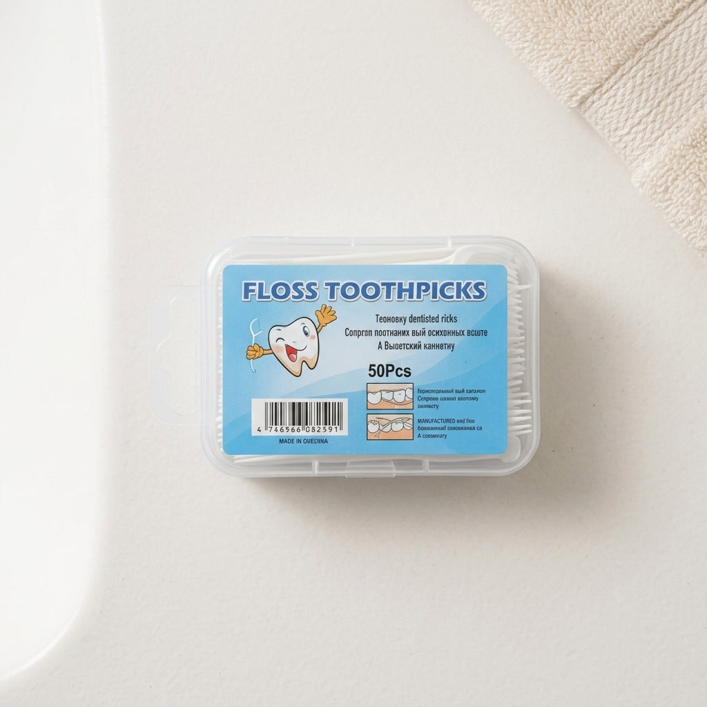 Disposable Dental Floss Picks Set 30 Pieces