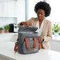 Waterproof Insulated Thermal Cooler Lunch Bag with Shoulder Strap