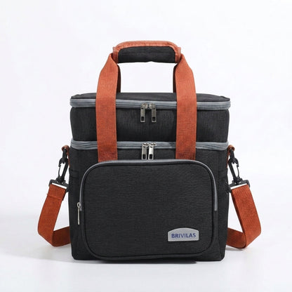 Waterproof Insulated Thermal Cooler Lunch Bag with Shoulder Strap
