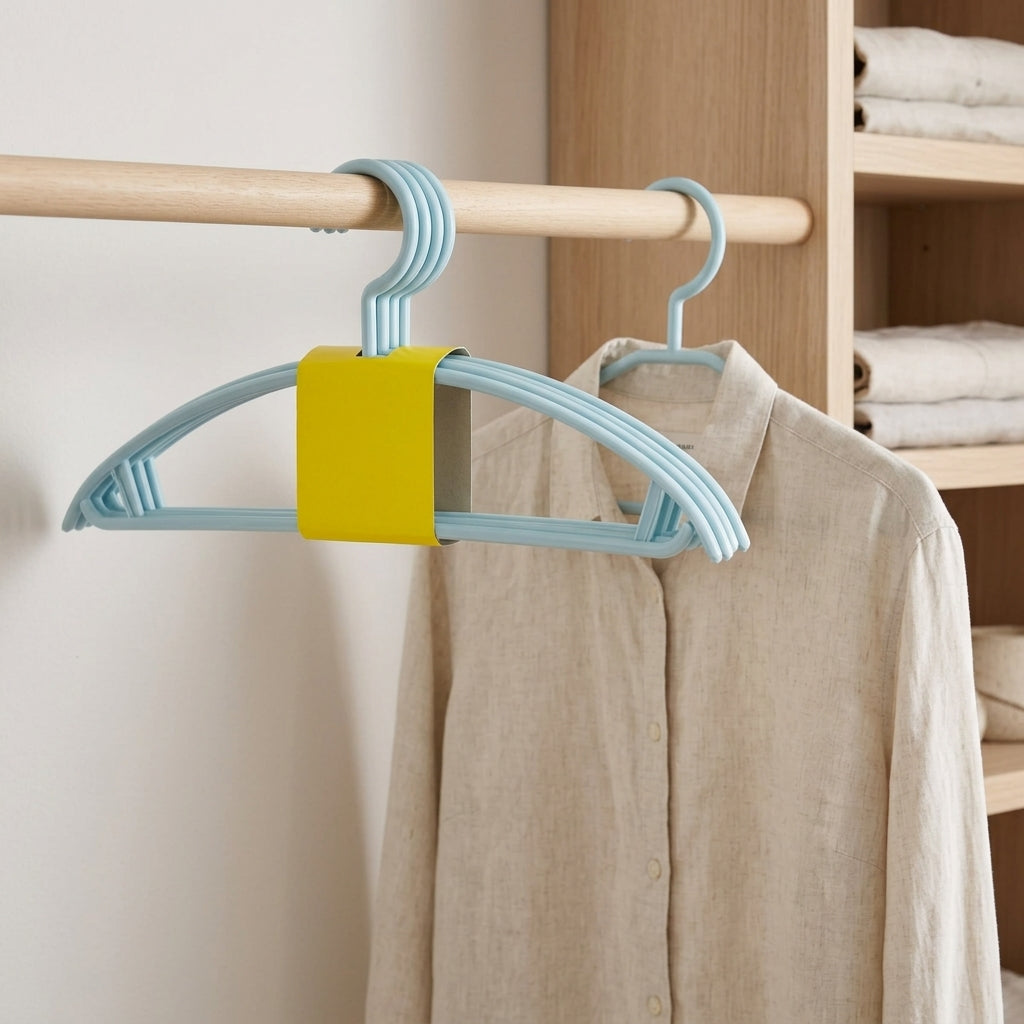 5-Pack Slim Clothes Hangers for Wardrobe Storage