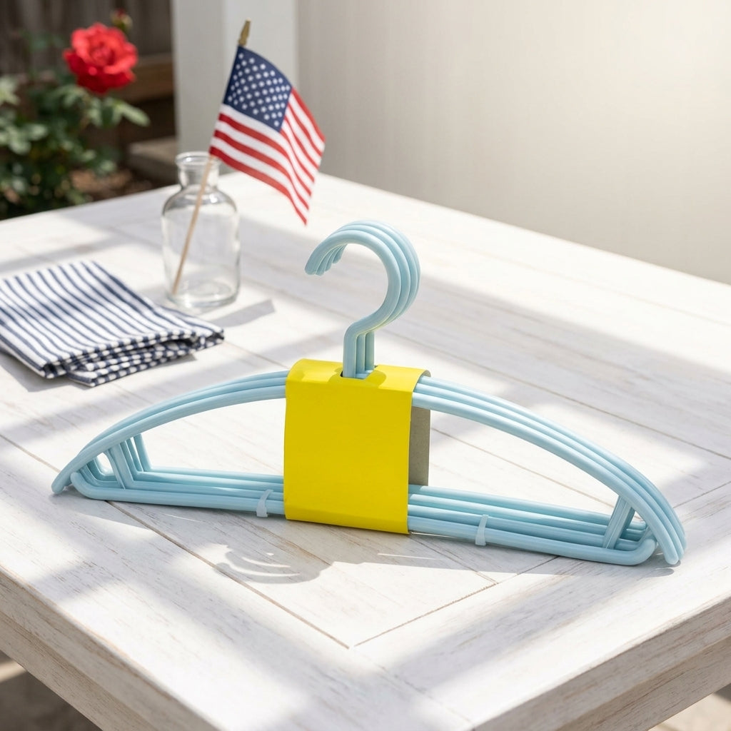 5-Pack Slim Clothes Hangers for Wardrobe Storage
