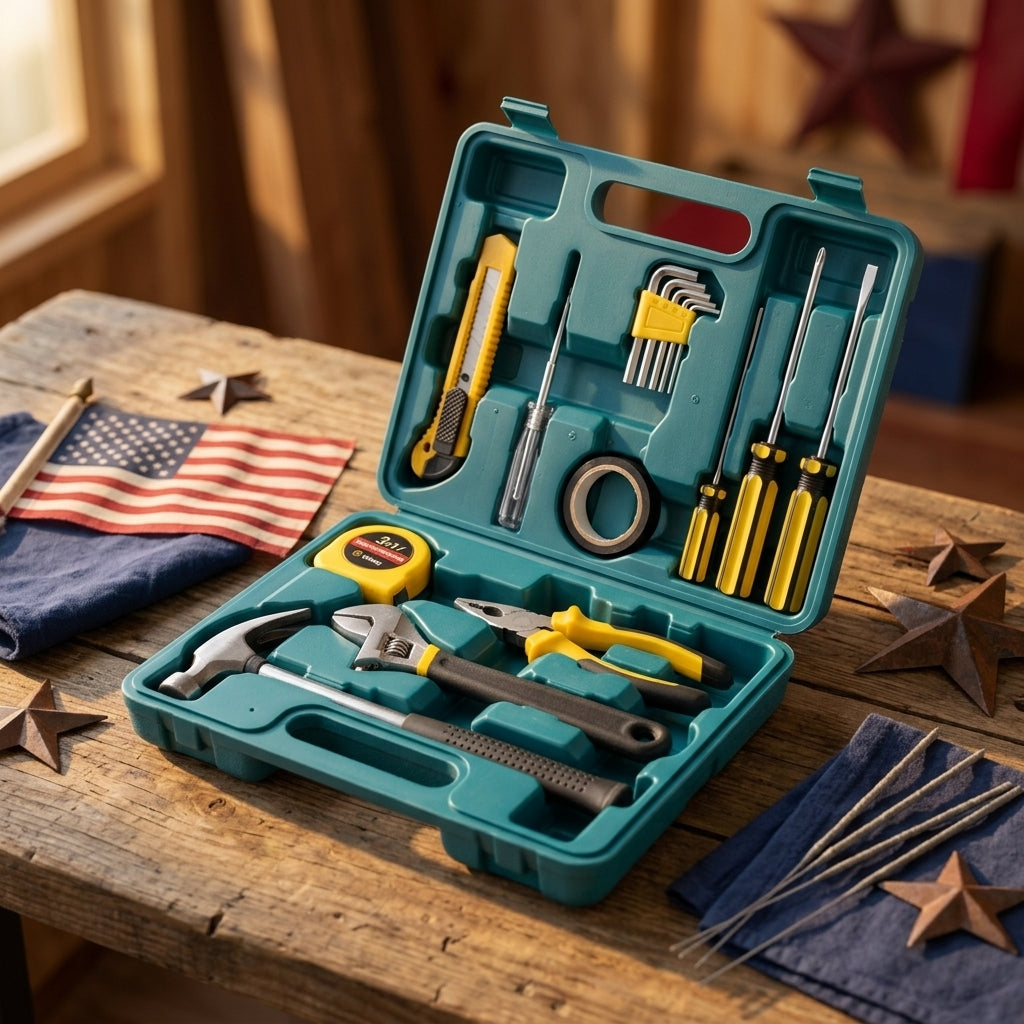 16-Piece Hand Tool Set with Carry Case for DIY