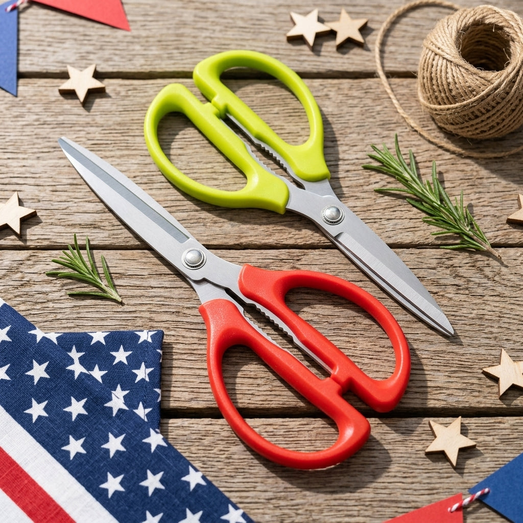 Heavy-Duty Stainless Steel BBQ Kitchen Cutting Shears