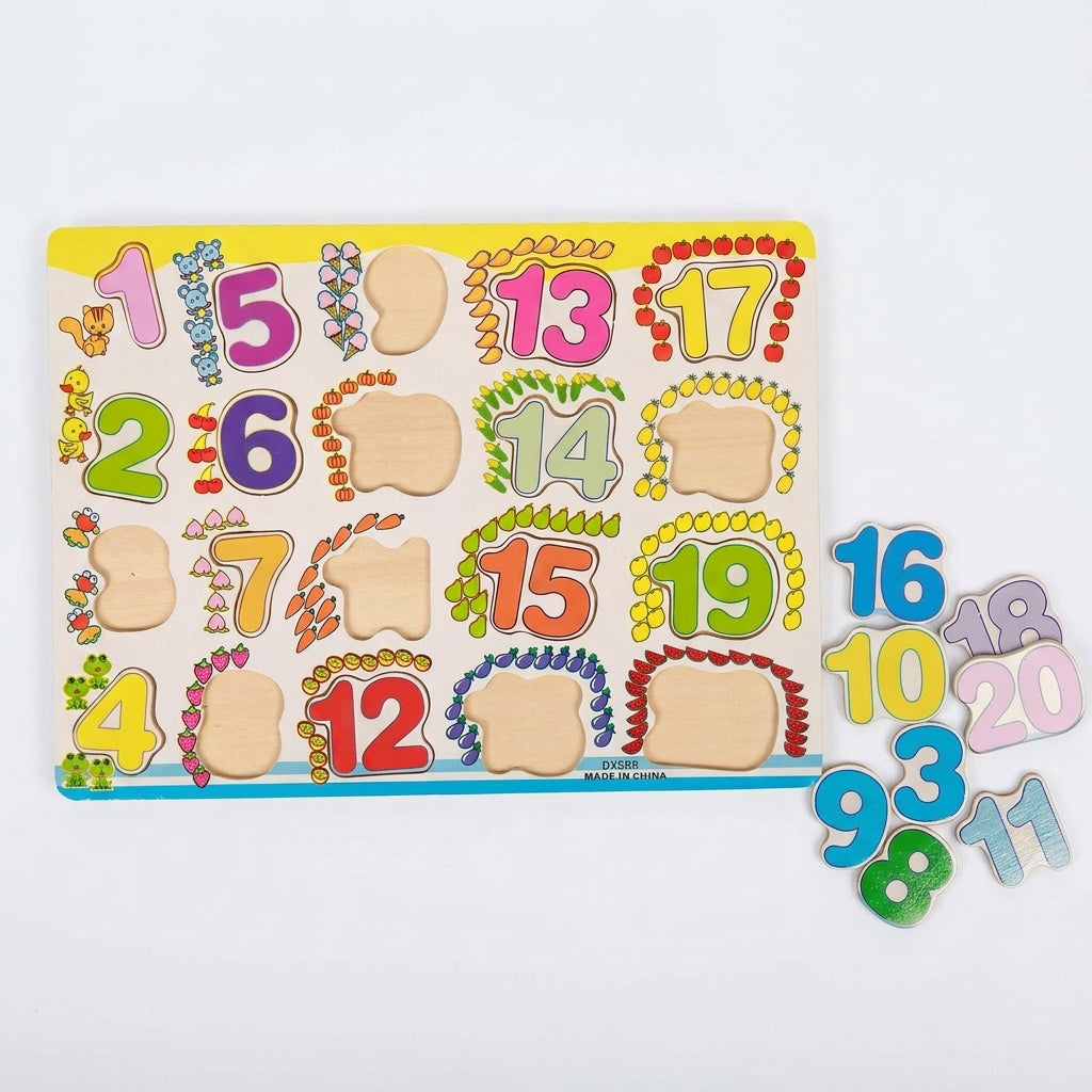 Kids Wooden Number Learning Puzzle