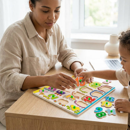 Kids Wooden Number Learning Puzzle