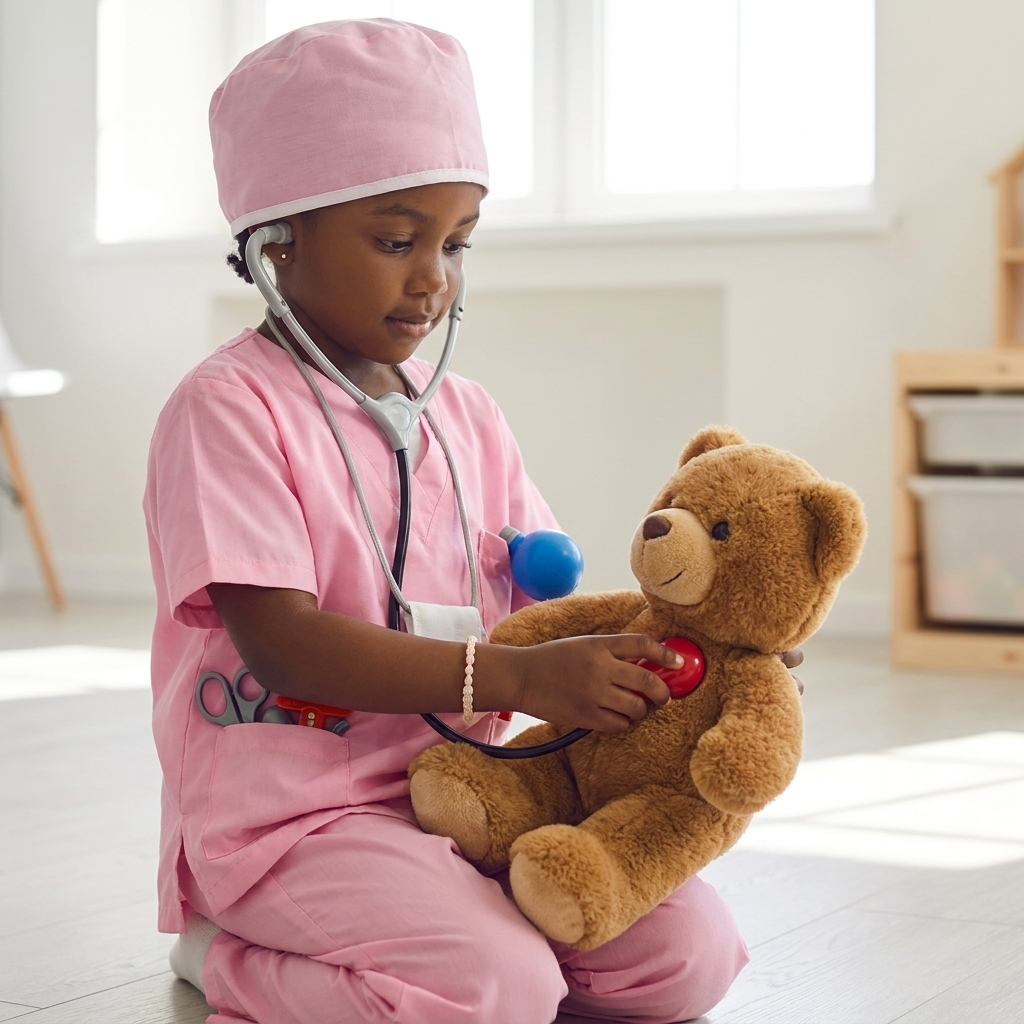 Kids Nurse Doctor Costume Pretend Play Toy