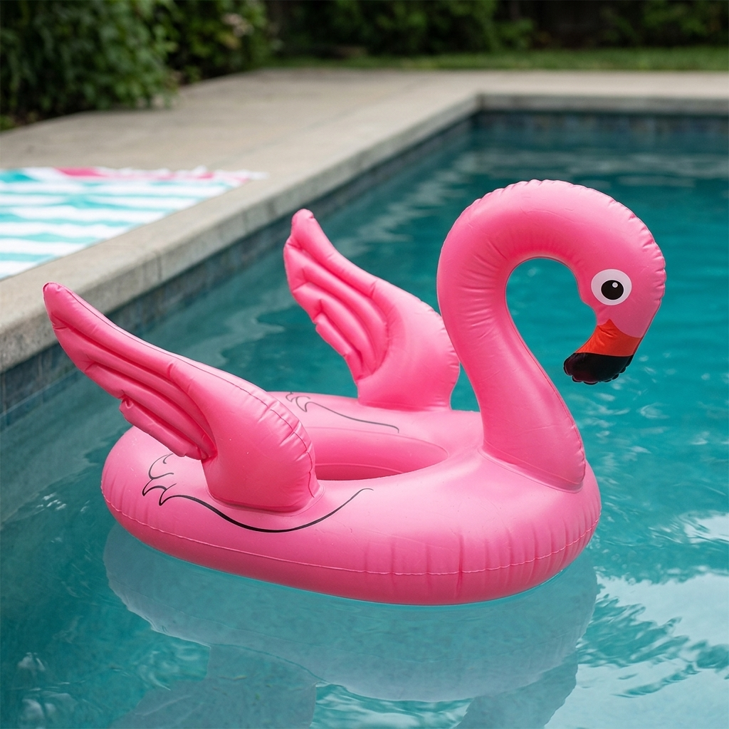 Kids Inflatable Flamingo Pool Float