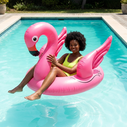 Kids Inflatable Flamingo Pool Float