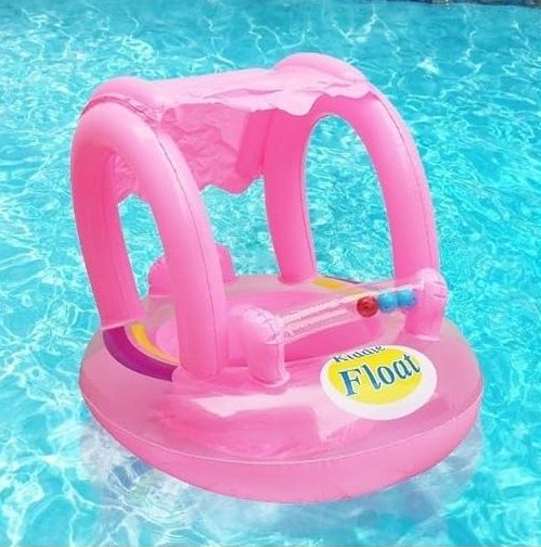 Inflatable Baby Boat Float with Sun Shade